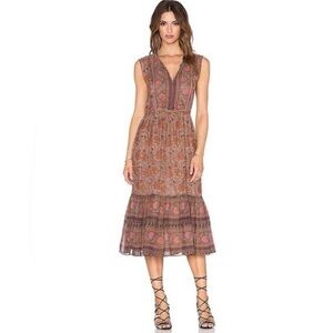 Ulla Johnson 100% Silk 'Ora' Dress in Light Floral Size 2